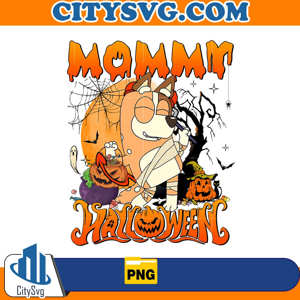 Mommy Bluey halloween Png