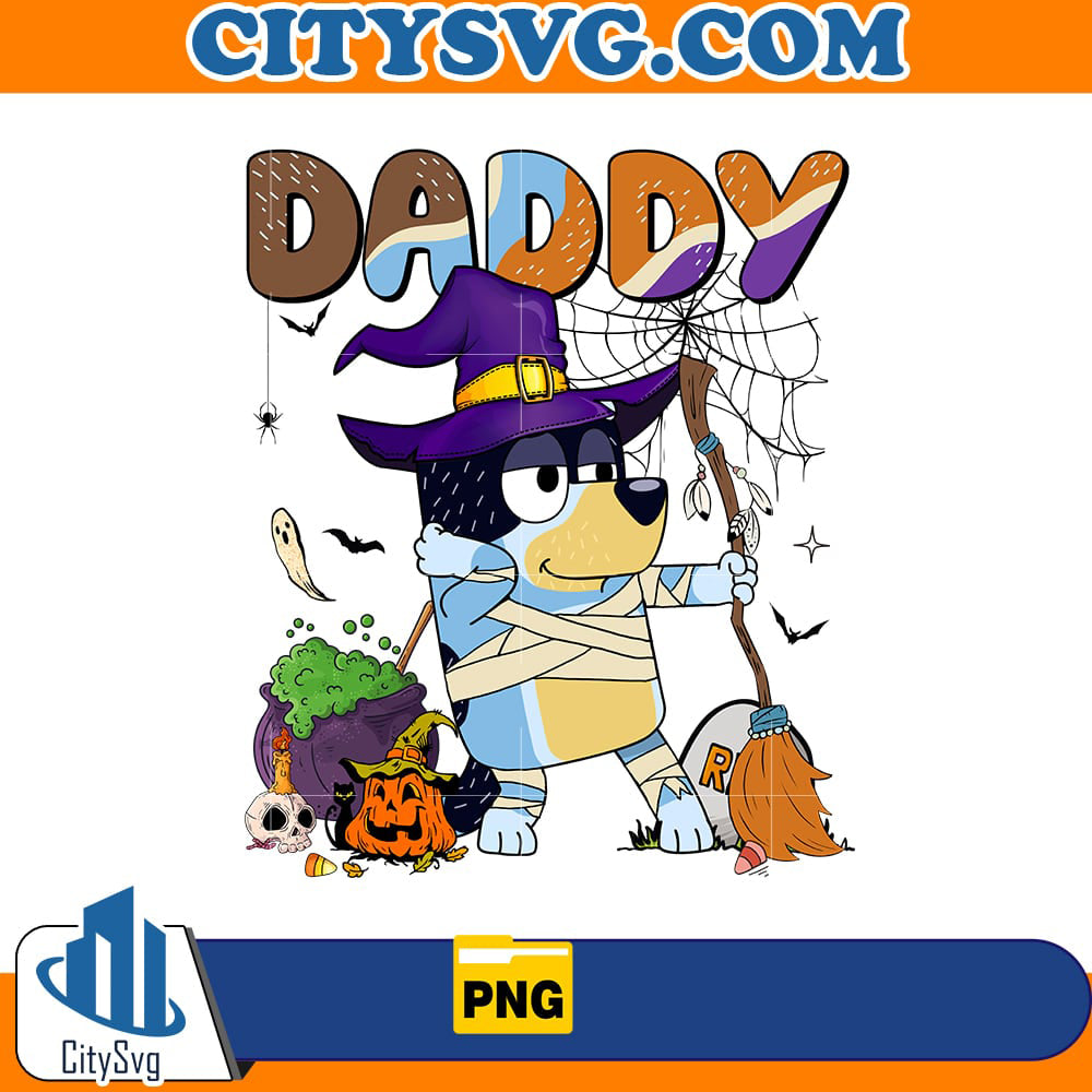 Daddy Witch Bluey Halloween Png