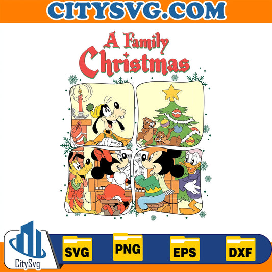 AFamilyChristmasMickeyandFriendsSvg