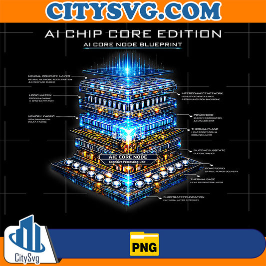 AI-Chip-Core-Edition-Neural-Processor-Blueprint-Futuristic-Tech-Png