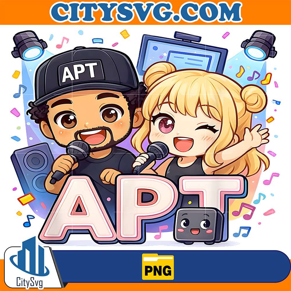 APT-Buddies-Karaoke-Night-Chibi-Duo-Celebration-Png