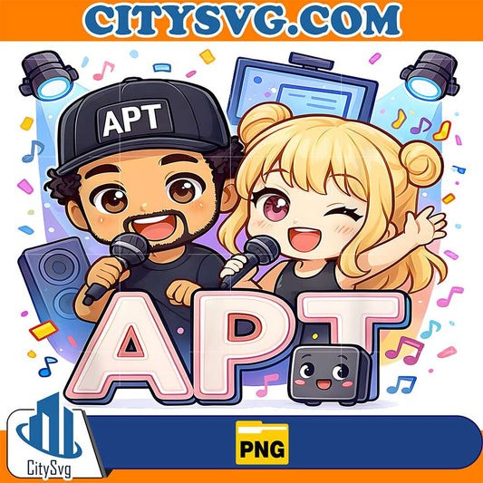 APT-Buddies-Karaoke-Night-Chibi-Duo-Celebration-Png