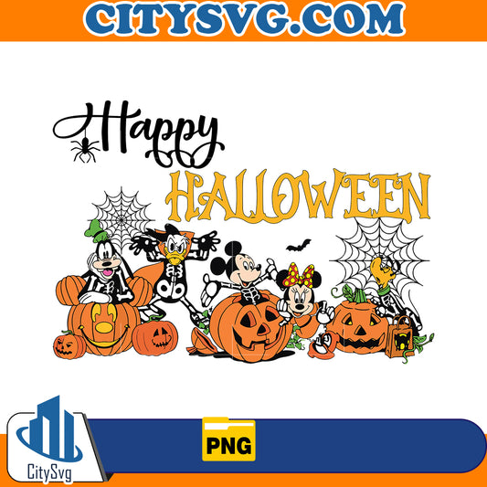 Mickey's Friends Happy Hallween Png