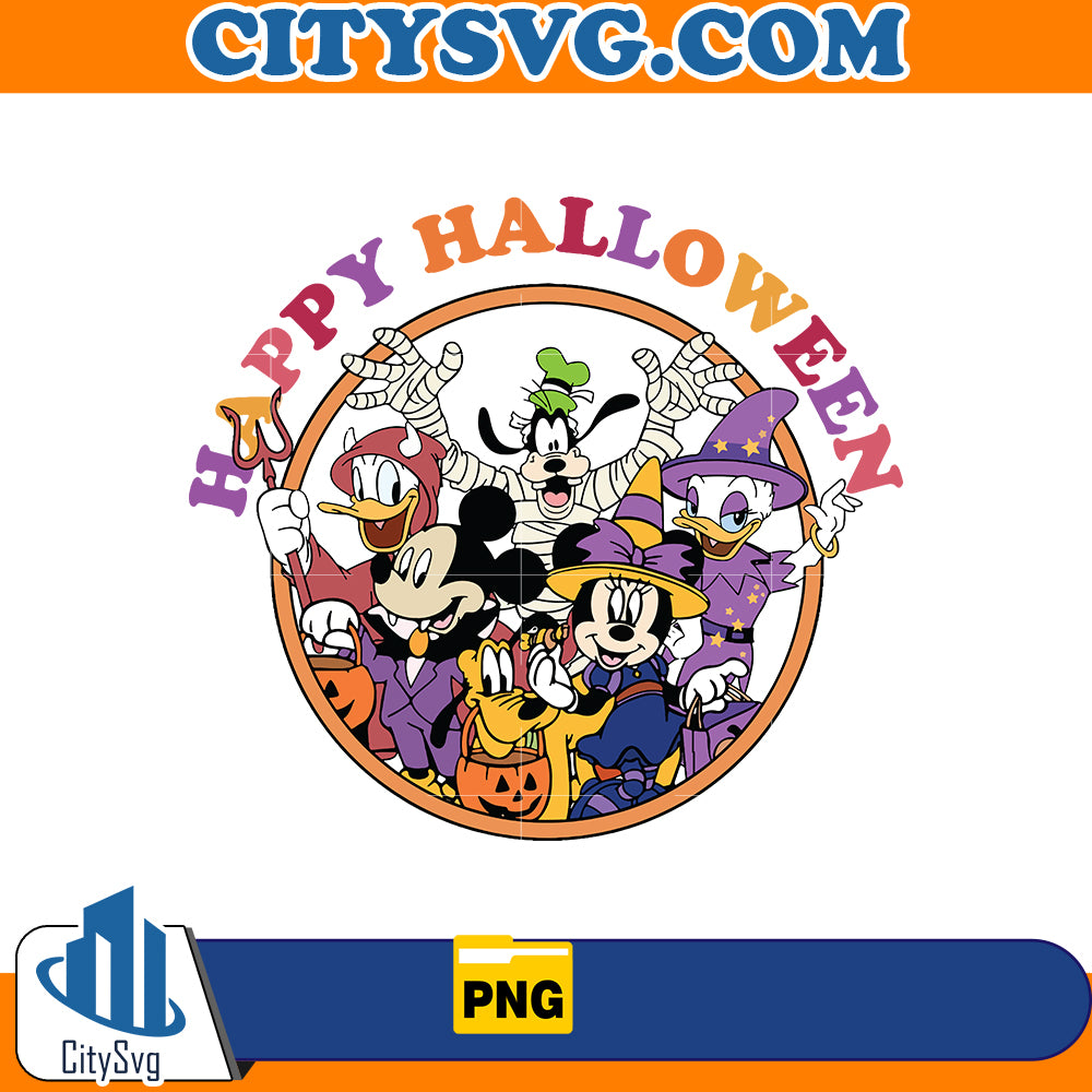 Mickey's Friends Happy Hallween Png