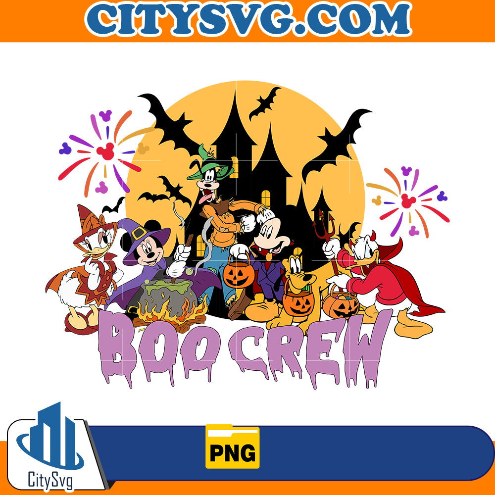 Mickey's Friends Boo Crew Hallween Png