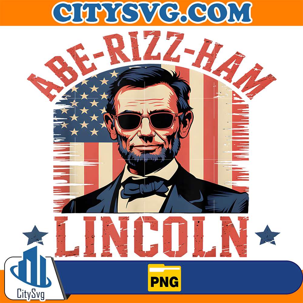 Abe-Rizz-HamLincoln4thOfJulyPatrioticUSAFlagPng