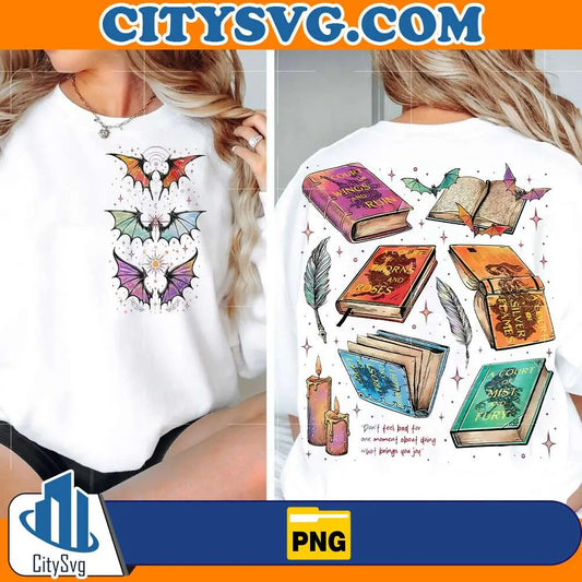 AcotarVelarisBookLoverSublimationDesignPng