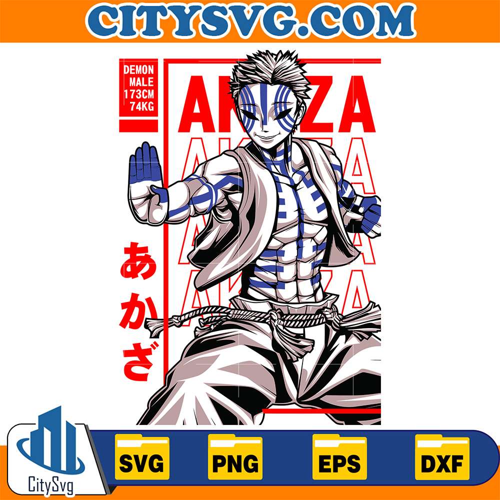 Akaza-Demon-Slayer-Svg-1