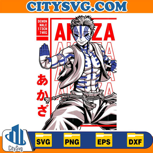 Akaza-Demon-Slayer-Svg-1