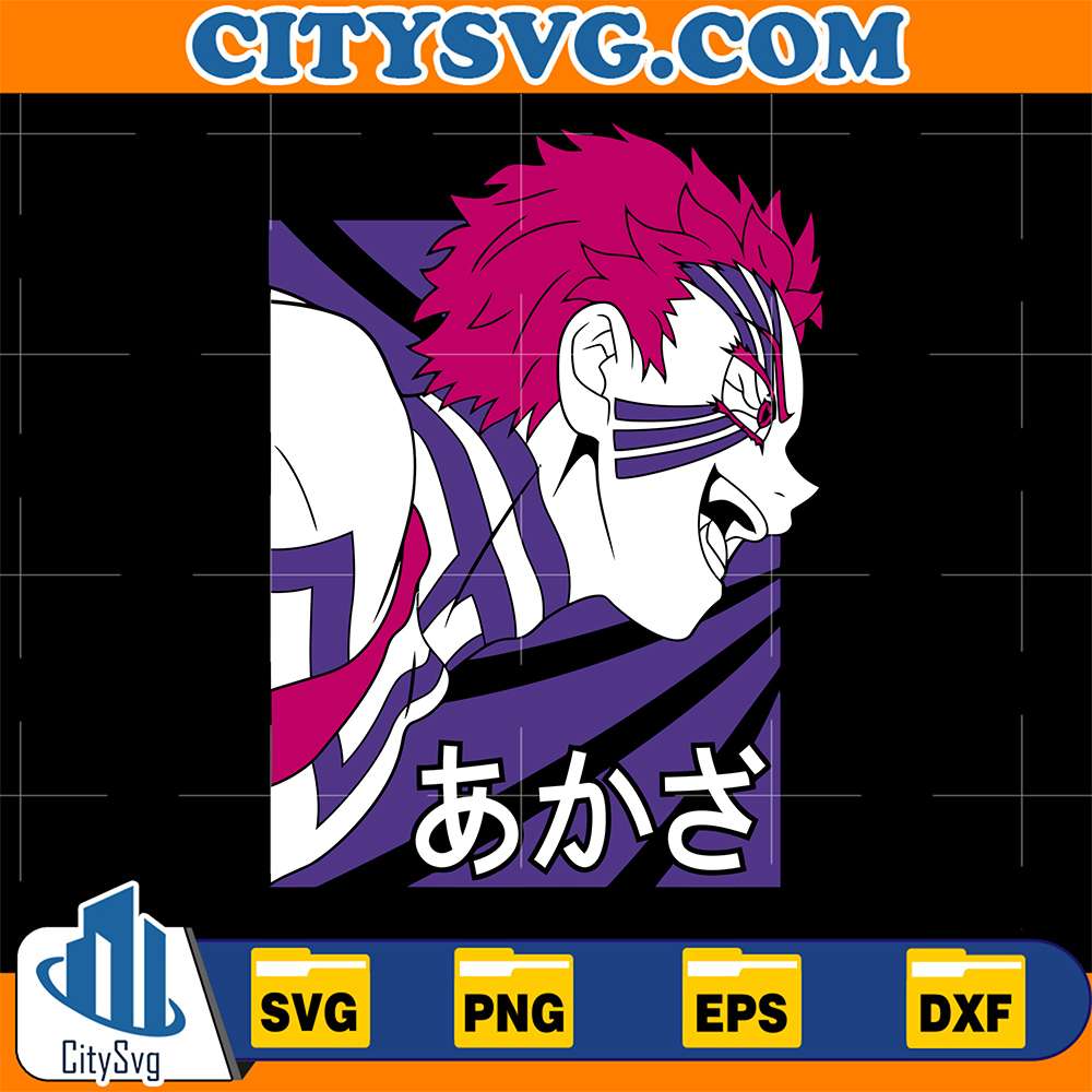 Akaza-Demon-Slayer-Svg