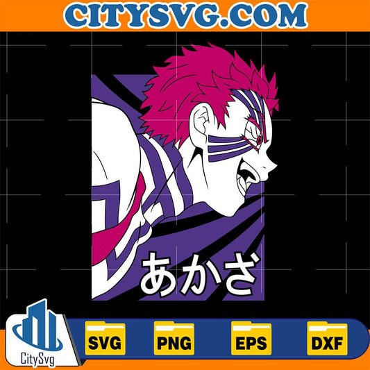 Akaza-Demon-Slayer-Svg