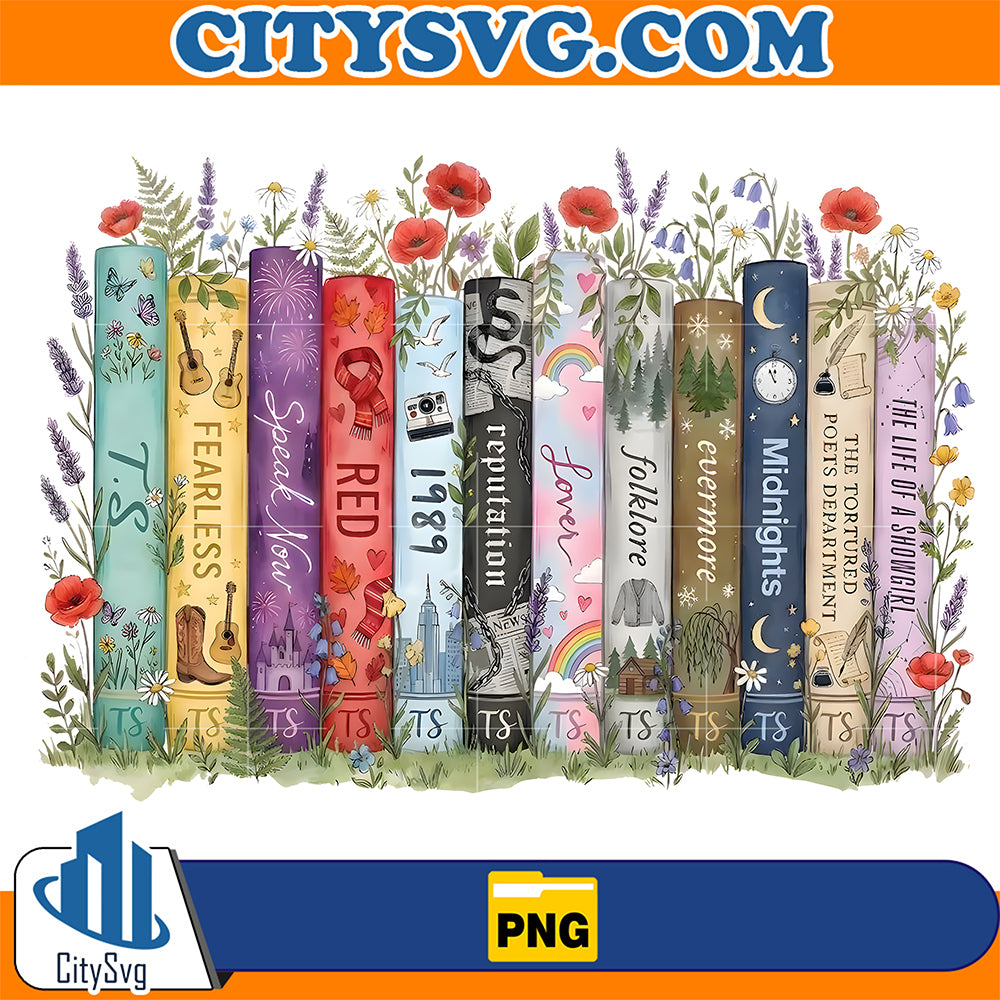 Albums-As-Books-Covers-Png