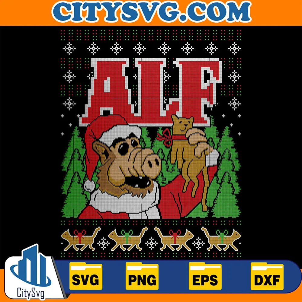 AlfUglyChristmasSvg