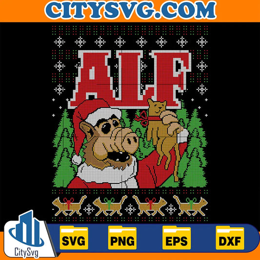 AlfUglyChristmasSvg