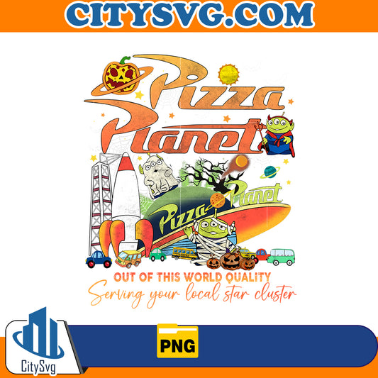 Aliens Toy Story Pizza Planet Halloween Png