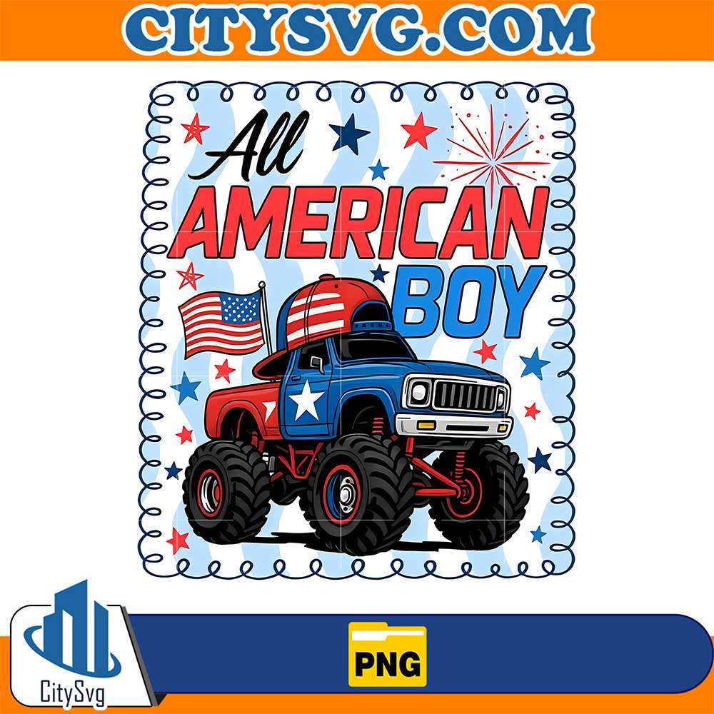 All-American-Boy-4th-Of-July-Png