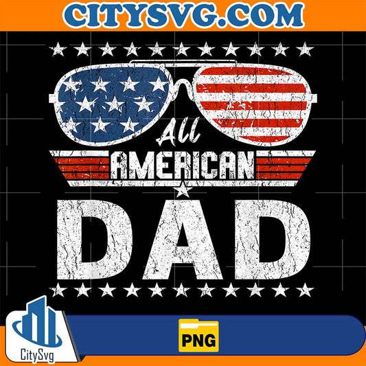 All-American-Dad-4th-Of-July-Sunglasses-Png