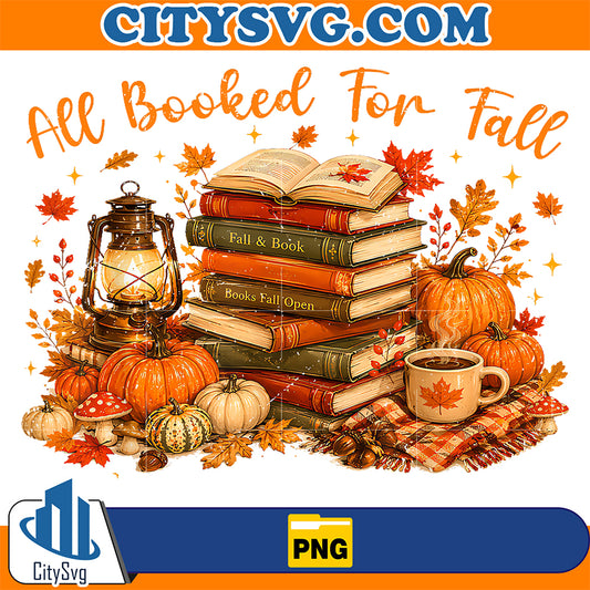 All-Booked-for-Fall-Books-Coffee-Cozy-Autumn-Reading-Png