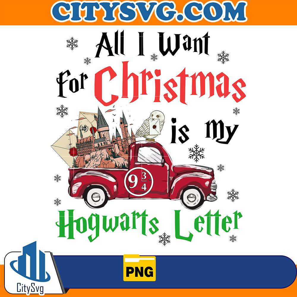 AllIWantForChristmasIsMyHogwartsLetterPng