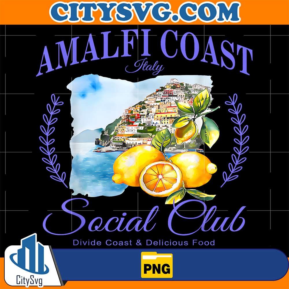 Amalfi-Coast-Italian-Lemons-Positano-Town-Png