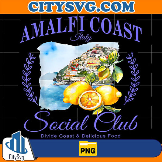 Amalfi-Coast-Italian-Lemons-Positano-Town-Png