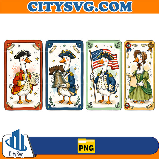 America-250-Years-Colonial-Goose-Founding-Fathers-Patriotic-Png