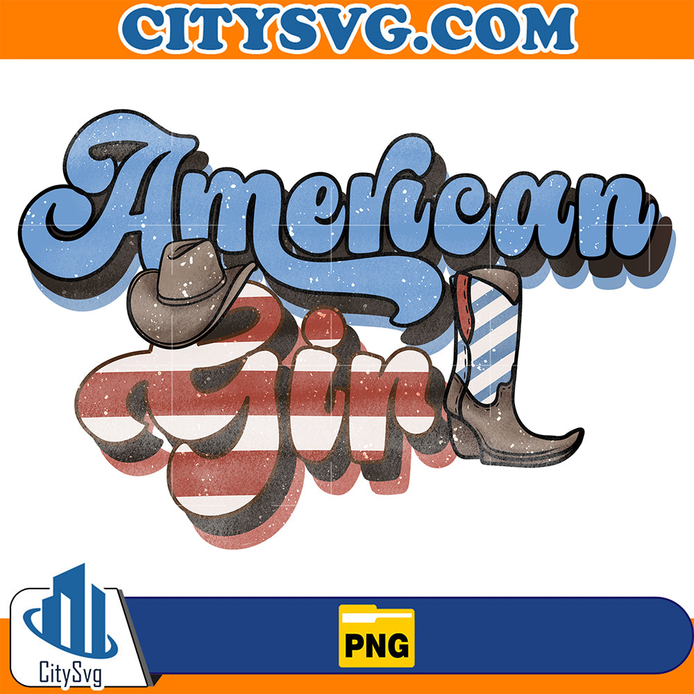 America-Girl-4th-Of-July-Png