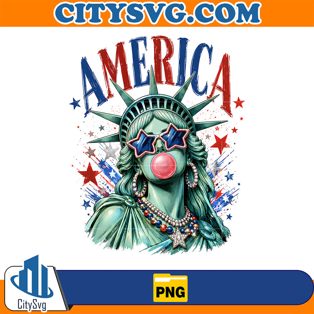 America-Statue-Of-Liberty-Bubble-Gum-Png