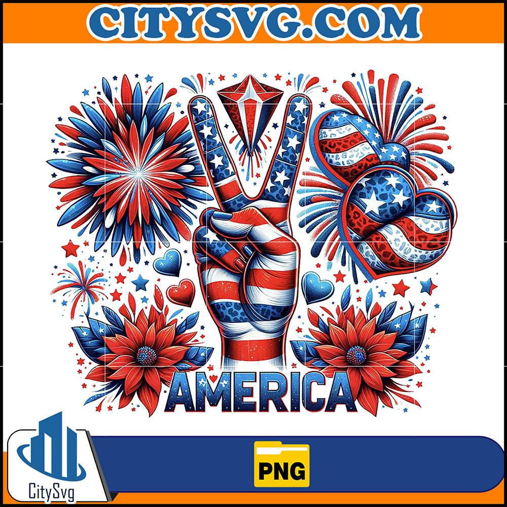 AmericaUSA4thOfJulyPngSublimationDesign