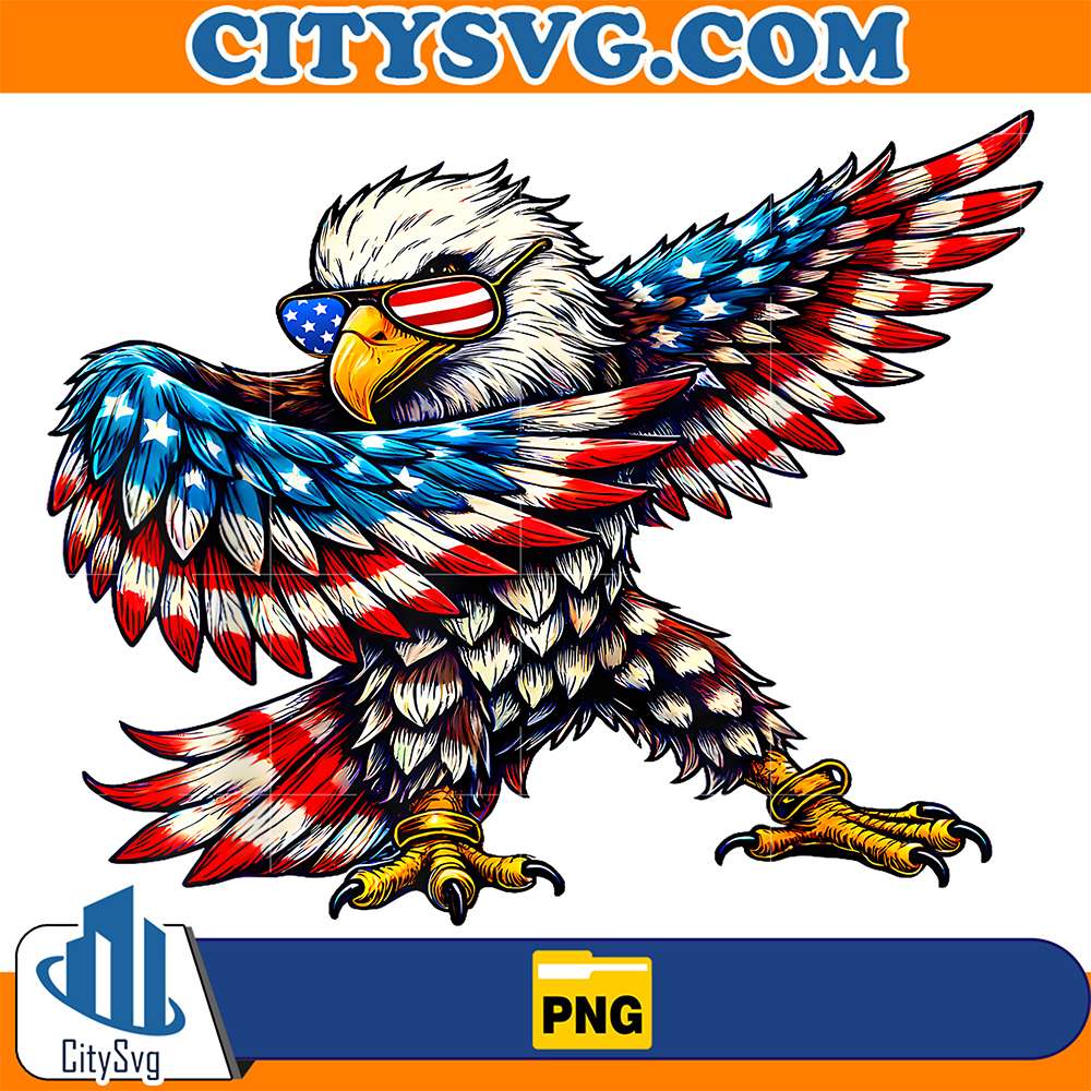American-Flag-Bald-Eagle-Patriotic-Eagle-4th-Of-July-USA-Png