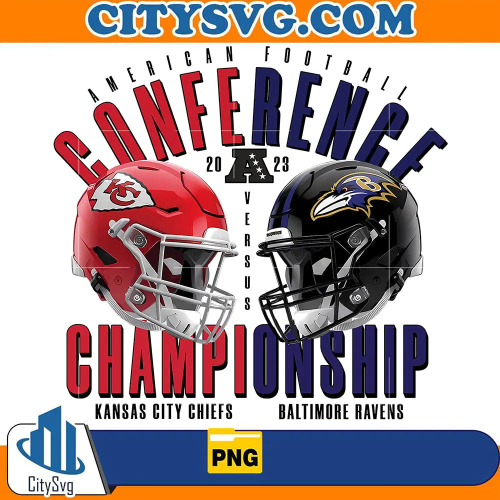 AmericanFootballConferenge2023AversusChampionshipKansasCityChiefsBaltimoreRavensPng