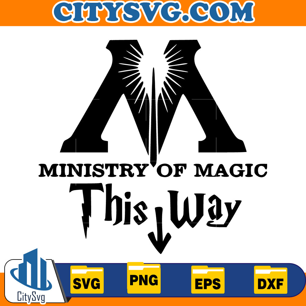 Ministry of magic this way Svg