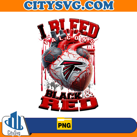 I bleed black Red Falcons Png