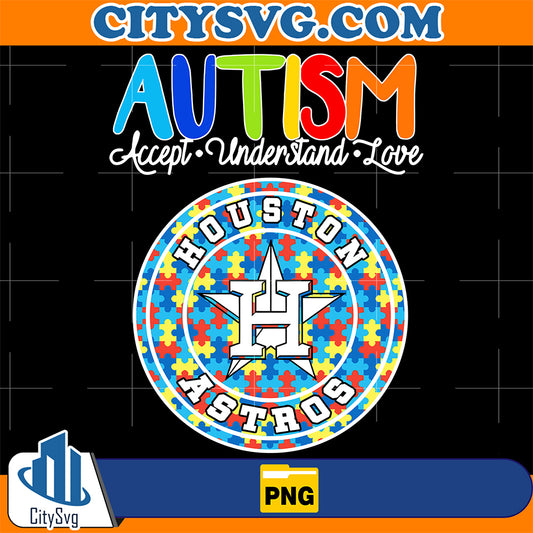 AutismAcceptUnderstandLoveHoustonAstrosPng