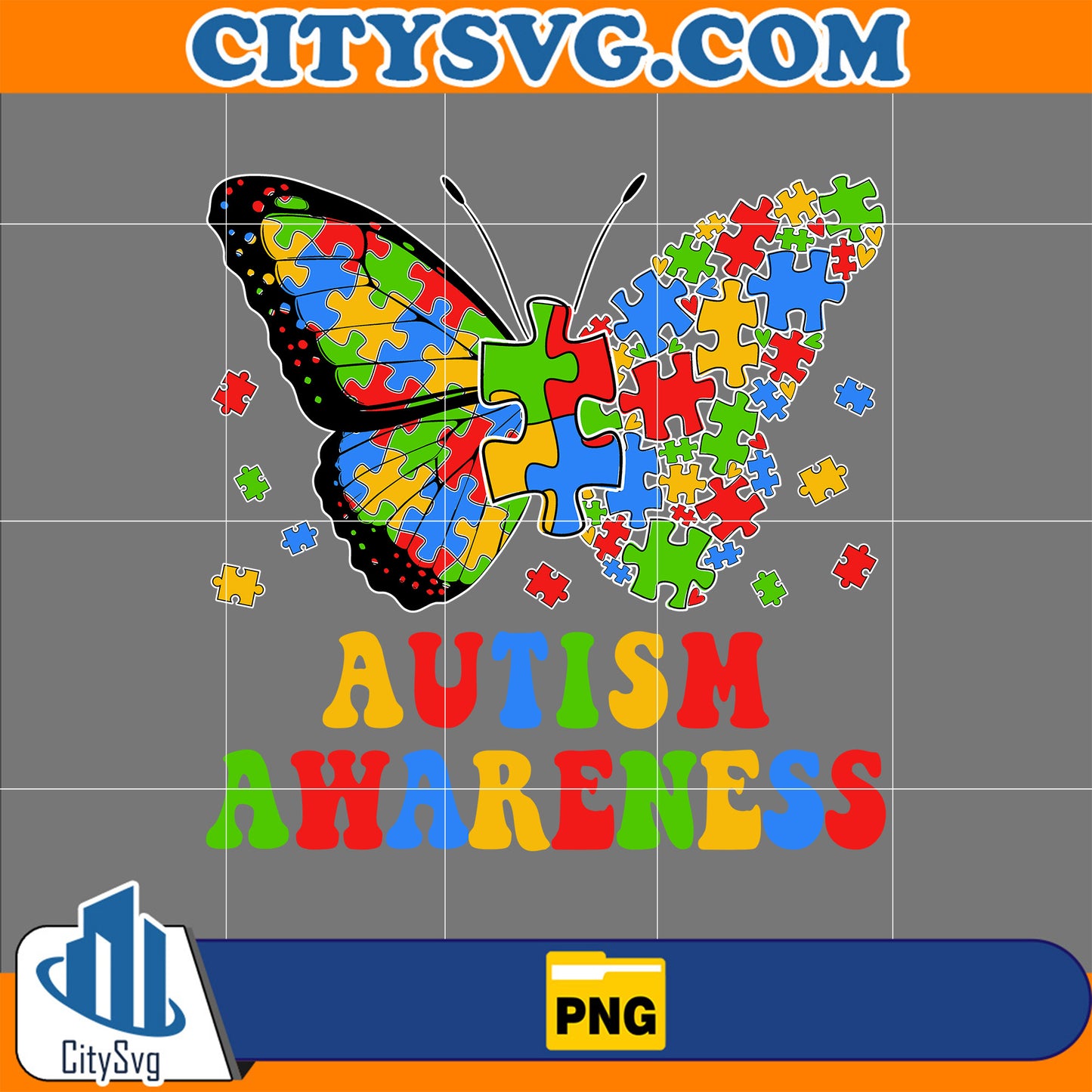 AutismAwarenessPng_ButterflyPuzzle