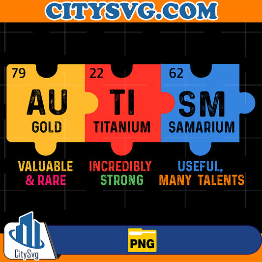 AutismElementsPeriodicTableAwarenessPng