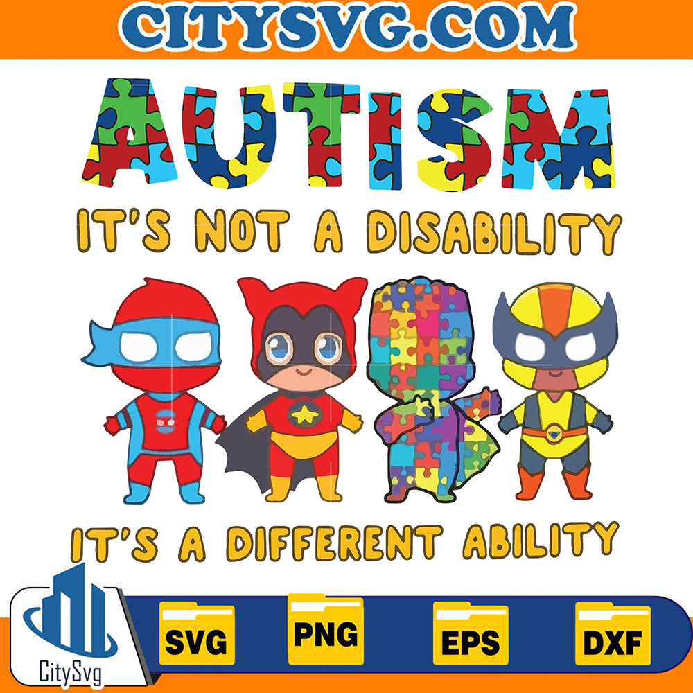 AutismIt_sNotADisbilityIt_saDifferentAbilitySvg