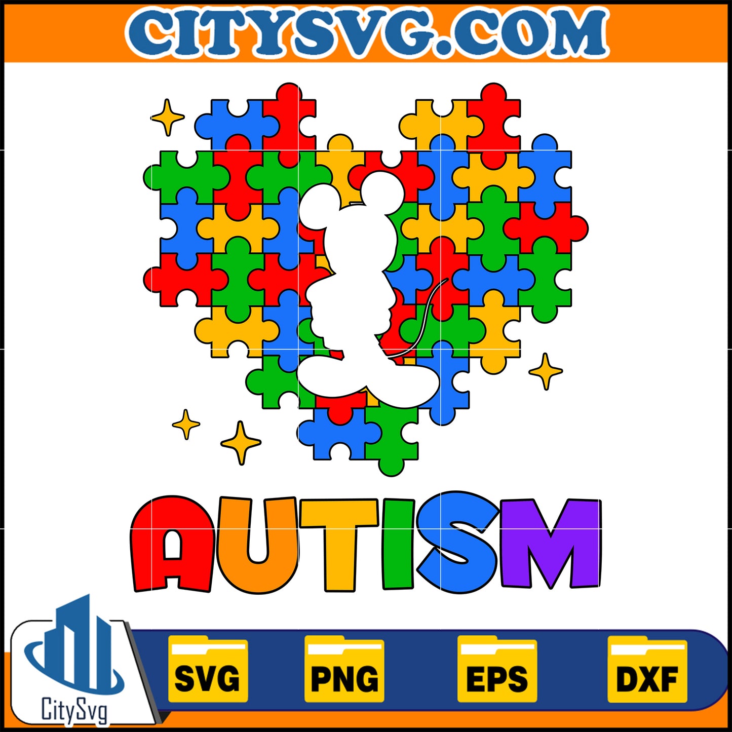 Autism Puzzle Svg