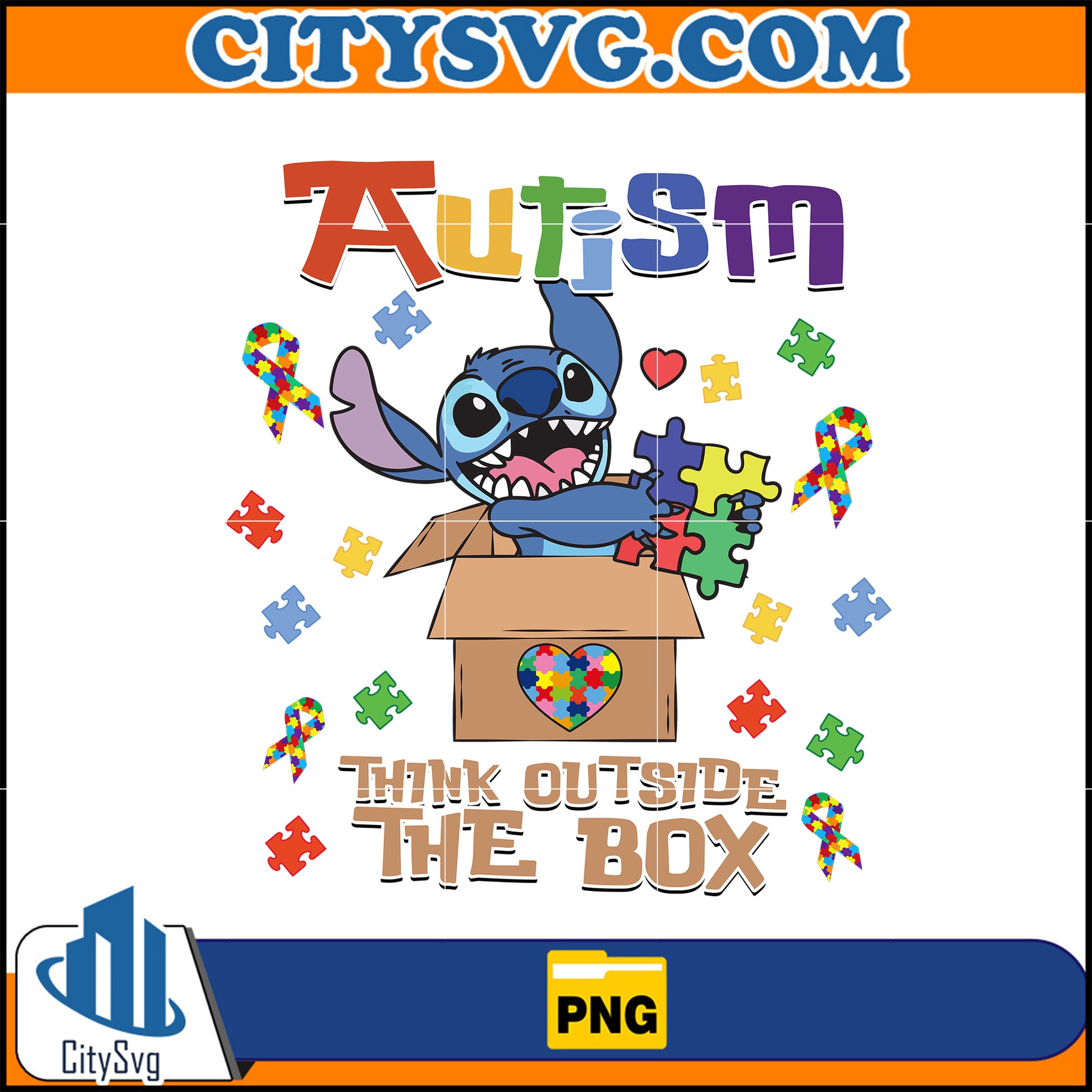 AutismThinkOutsideTheBoxPng