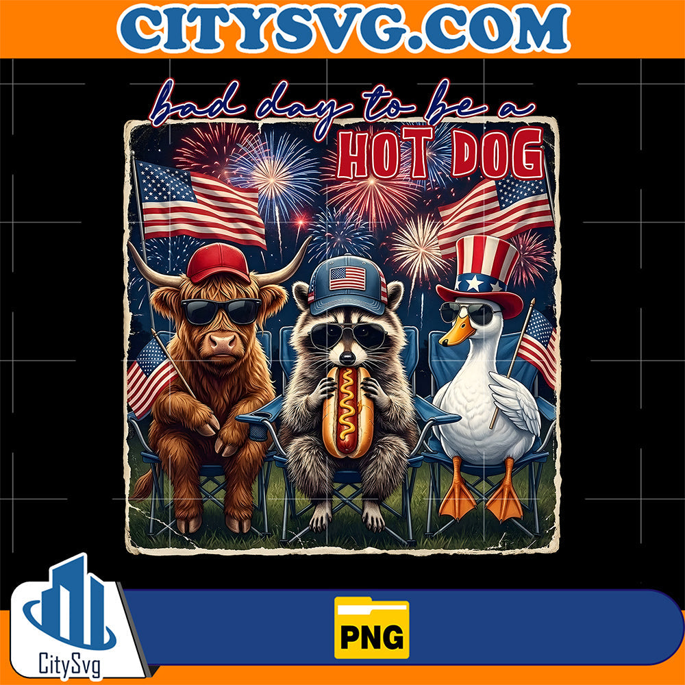 Bad-Day-To-Be-A-Hot-Dog-4th-of-July-Png