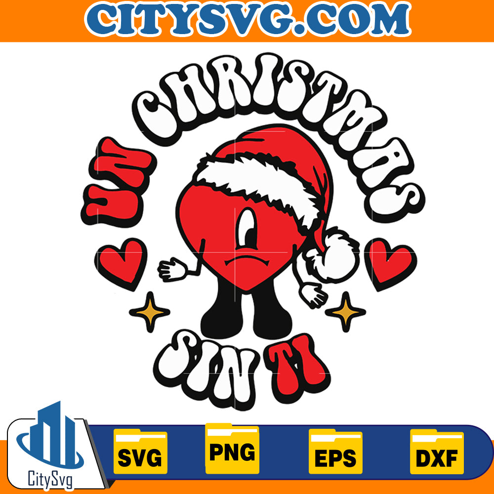 Bad Bunny Christmas Svg