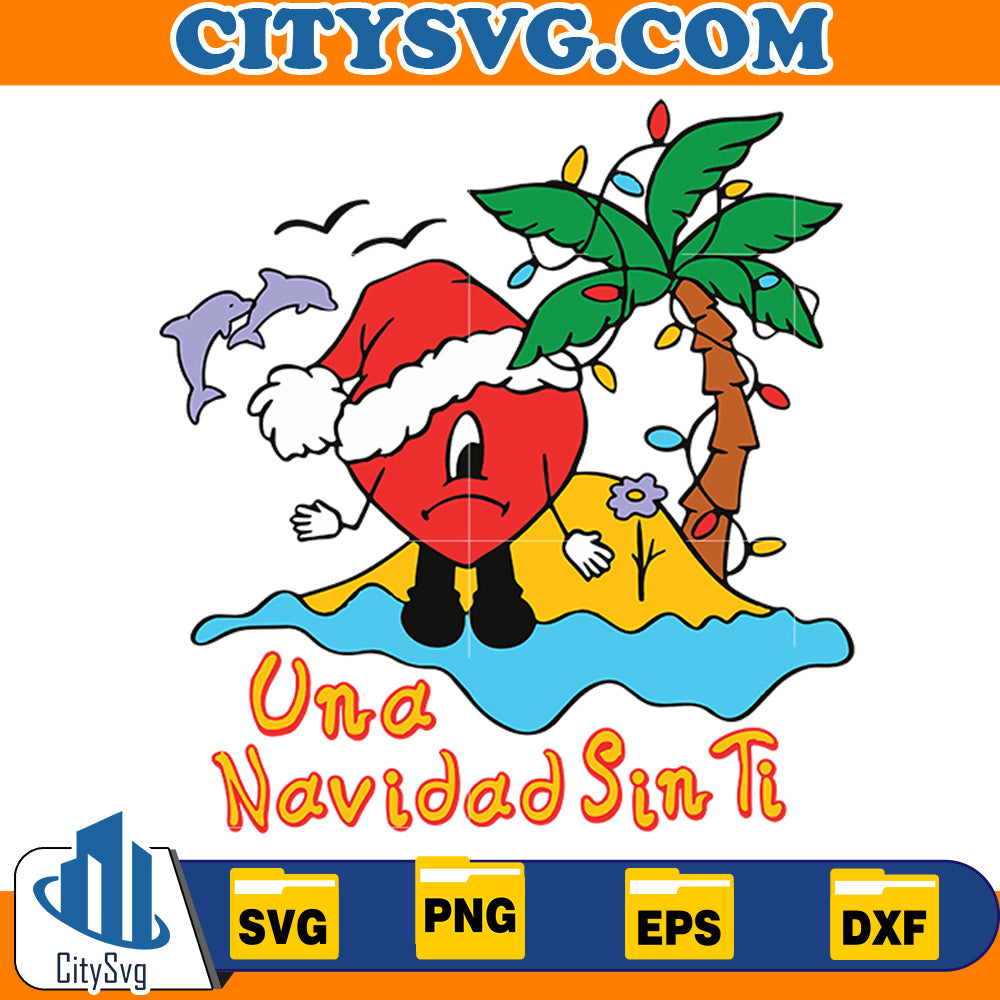 Una Navidad Sin ti Christmas Svg