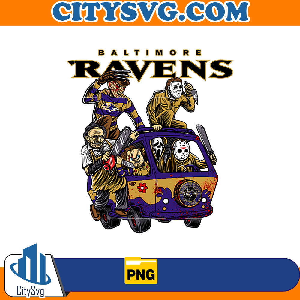 Baltimore American Football Horror Killer Team Halloween Png