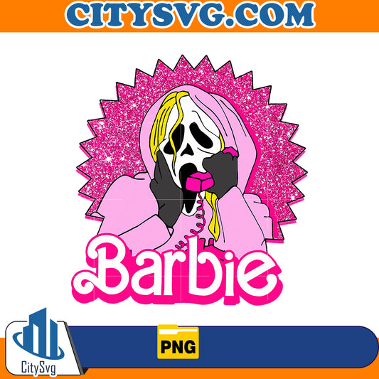 Pink Barbie Ghostface Png