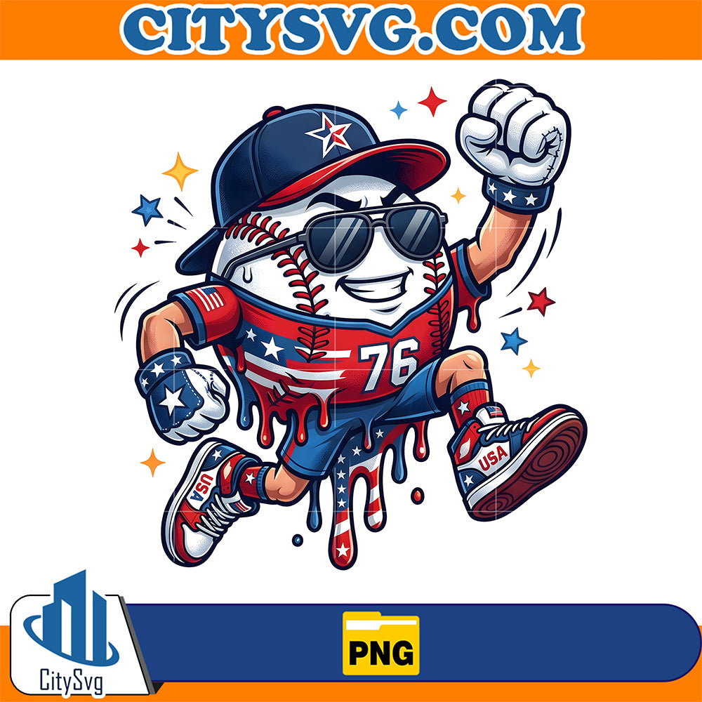 Baseball-Drip-Ice-Cream-Png-1