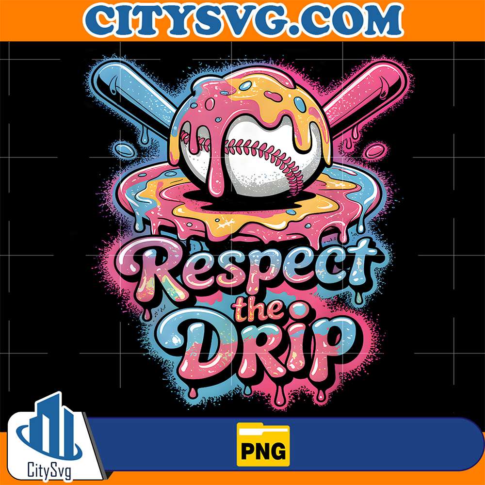 Baseball-Respect-The-Drip-Ice-Cream-Png-1