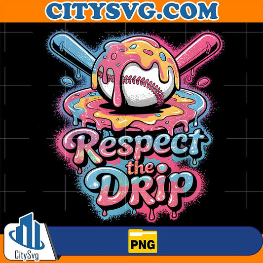 Baseball-Respect-The-Drip-Ice-Cream-Png-1