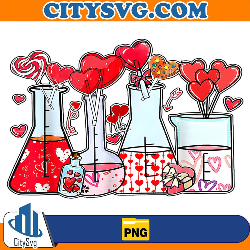 Beaker-Test-Tube-Heart-Laboratory-Valentines-Science-Teacher-Png