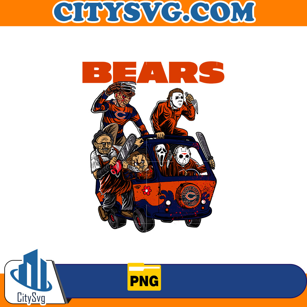 Bears Chicago American Football Horror Killer Team Halloween Png