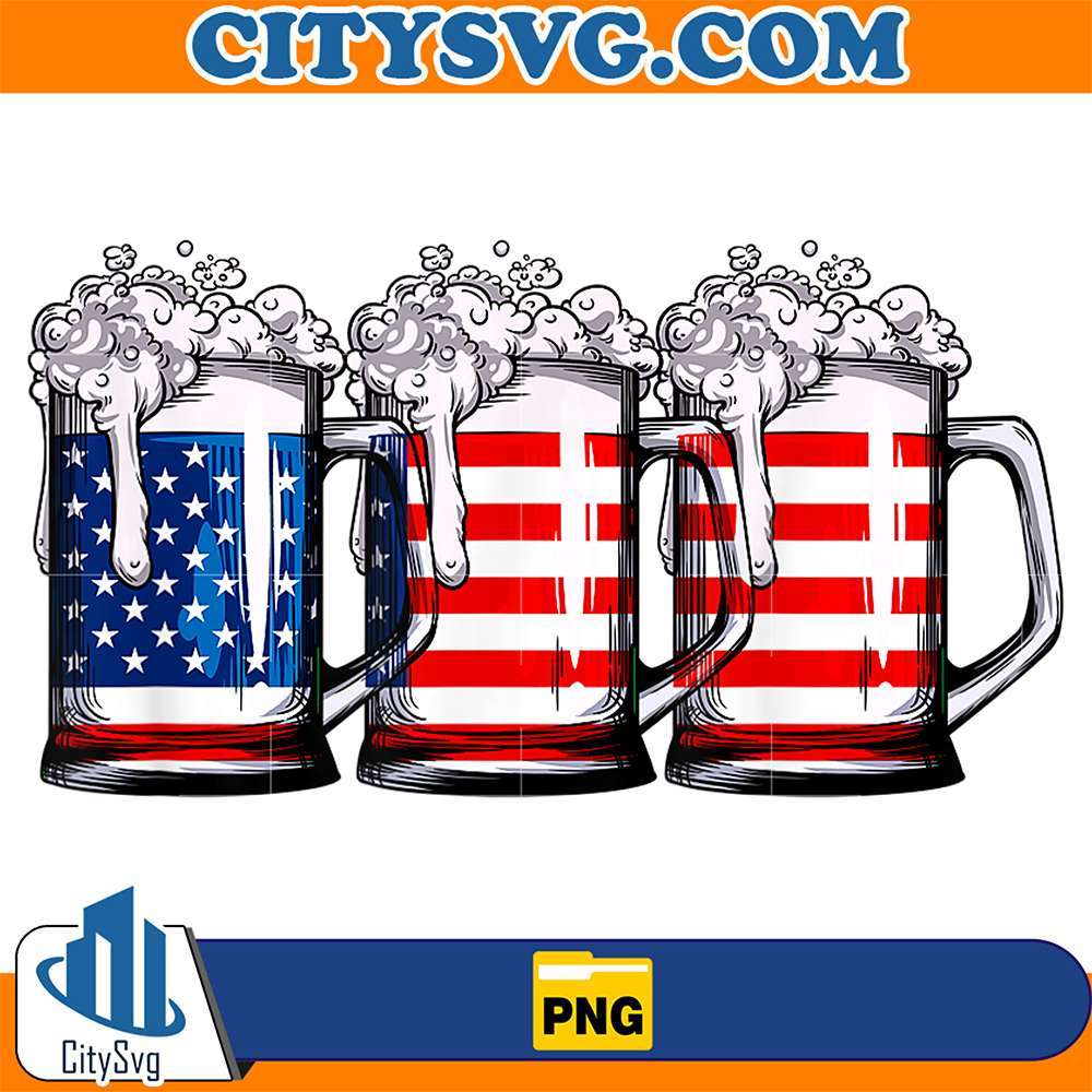 Beer-America-Flag-4th-Of-July-Png